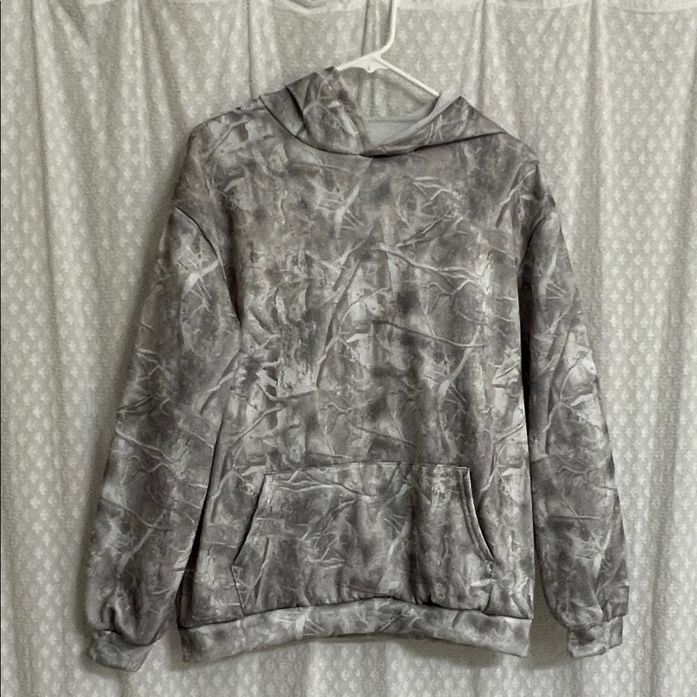 Gray camo print Hoodie